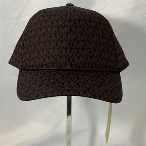 Michael Kors Women's Logo Print Baseball Cap/Hat-Chocolate